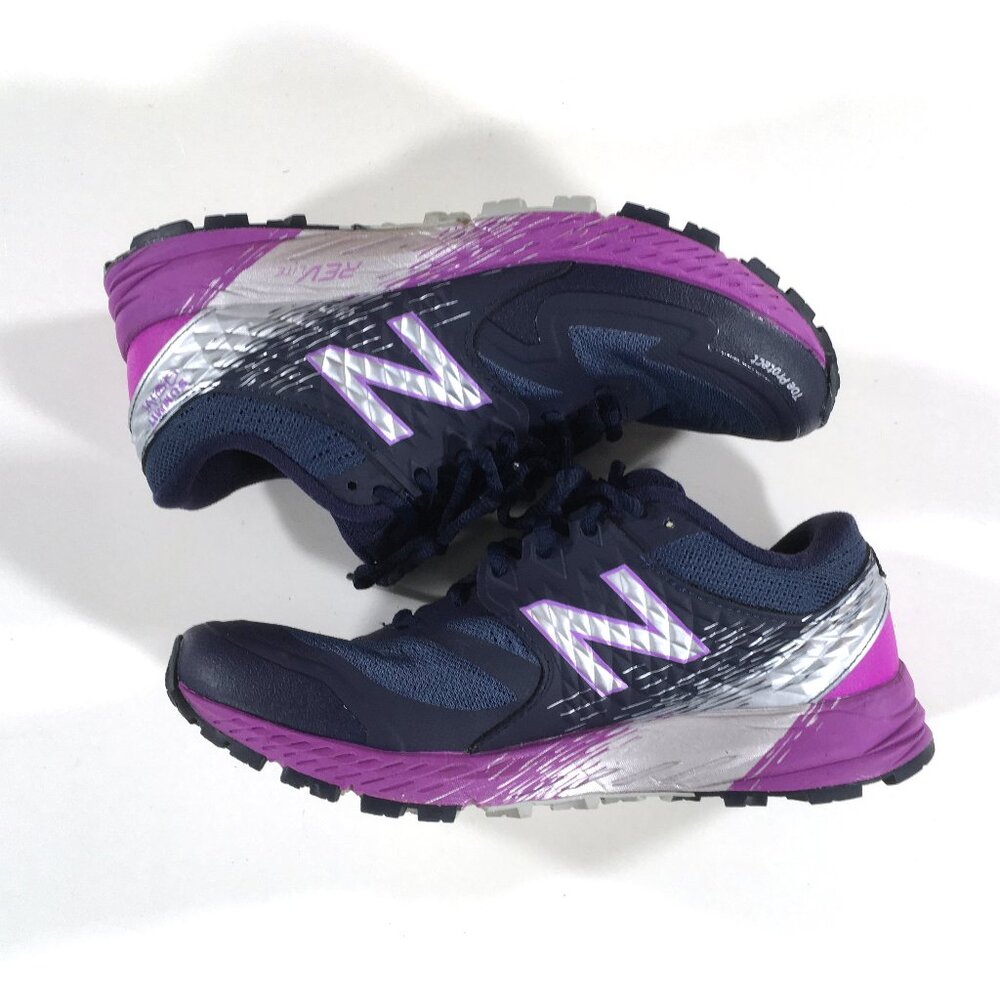 New Balance Summit QOM Trail Running Shoes Womens Size 8.5 Blue Purple NO INSOLE - Picture 3 of 10